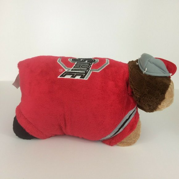 Pillow Pets Ohio State Buckeyes Plush Large 18" Mascot NCAA Stuffed Animal Toy - Picture 10 of 12